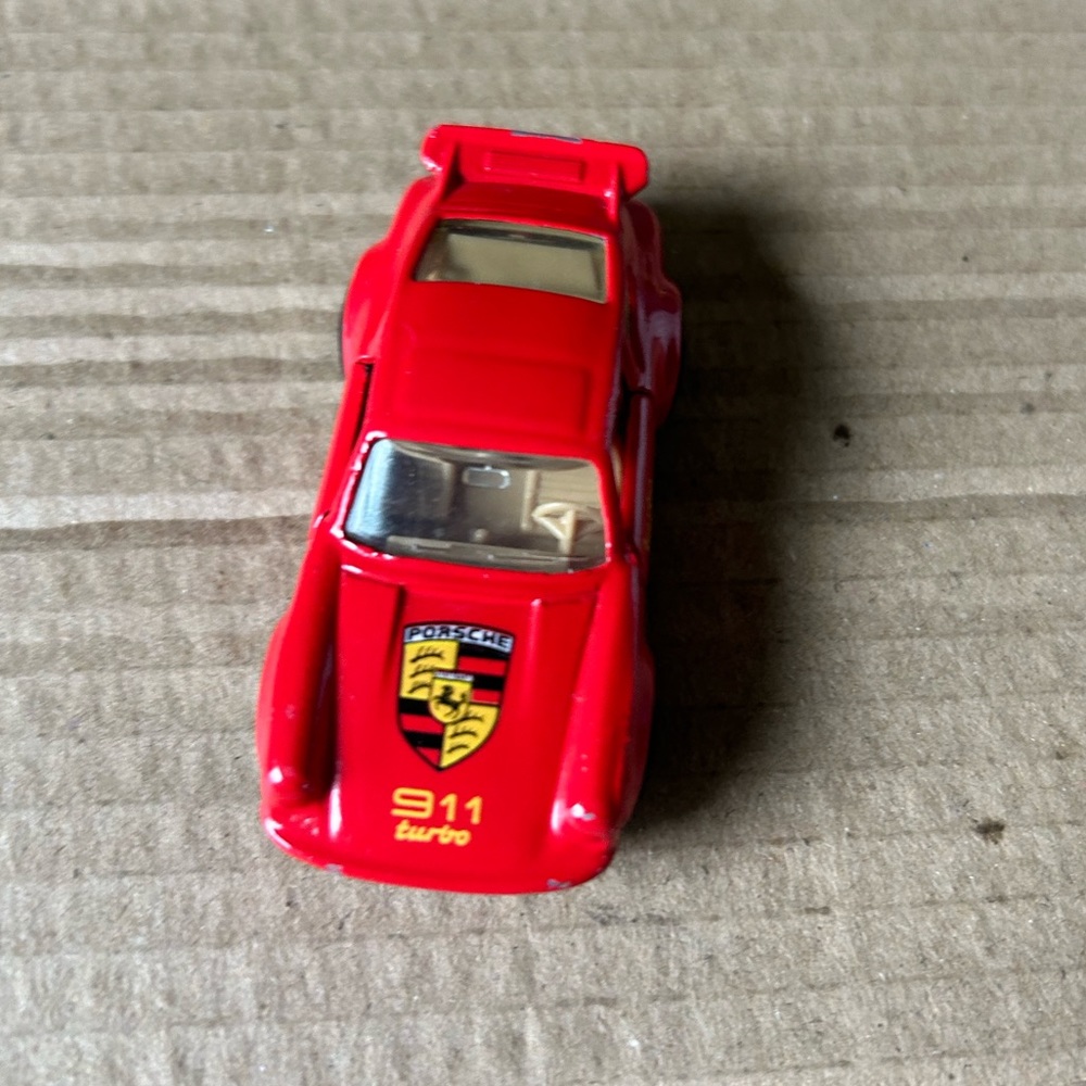 Vintage matchbox red car Porsche race car hot wheels hot rod